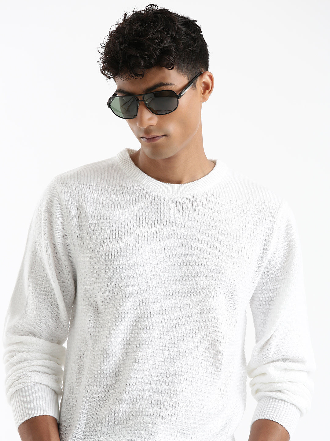 Classic Style White Sweater
