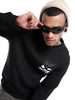 Elite Black Round Neck Sweatshirt