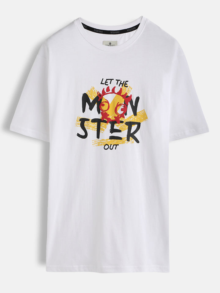 Let The Monster Out Printed T-Shirt