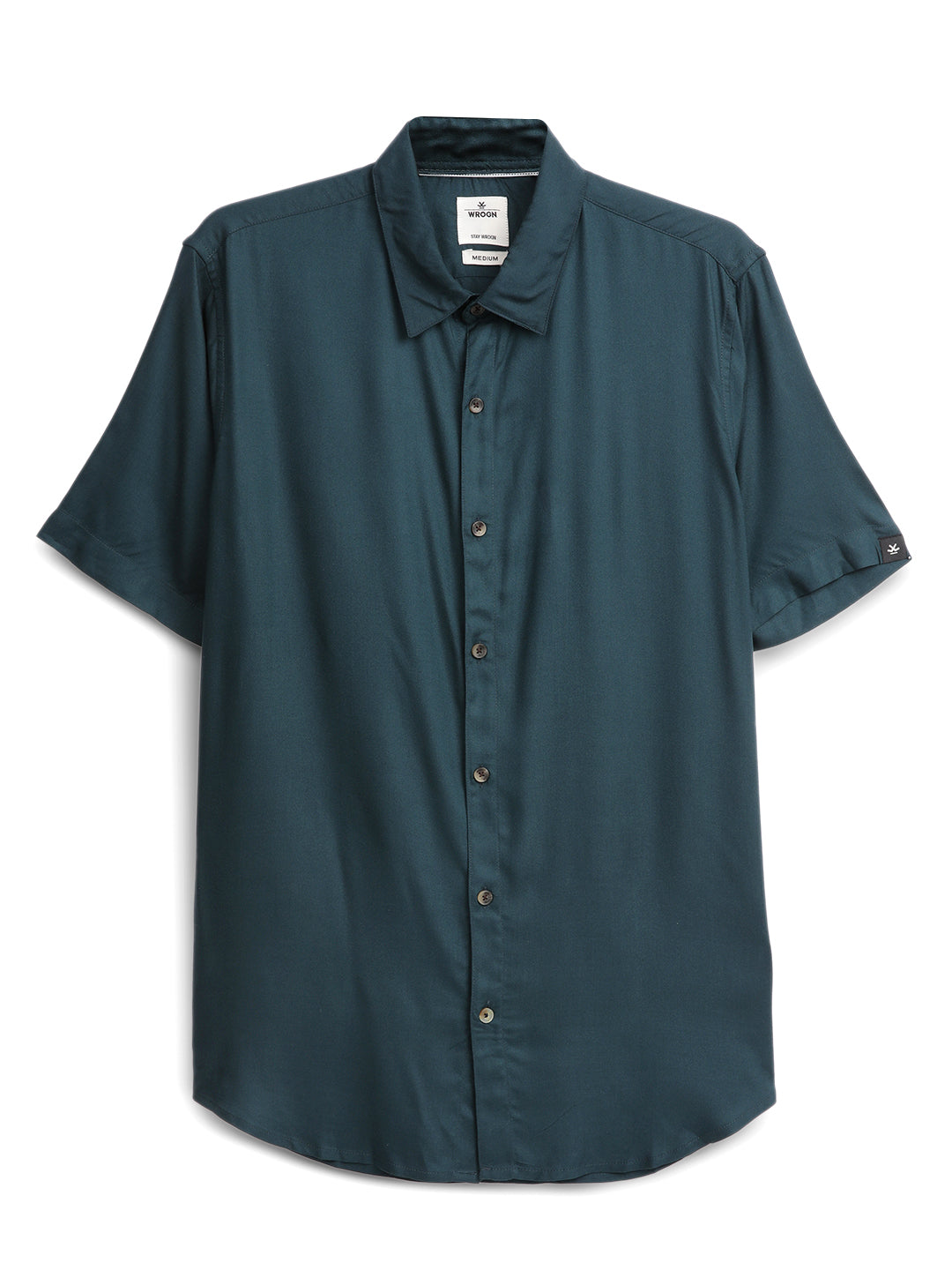 Deep Teal Viscose Shirt