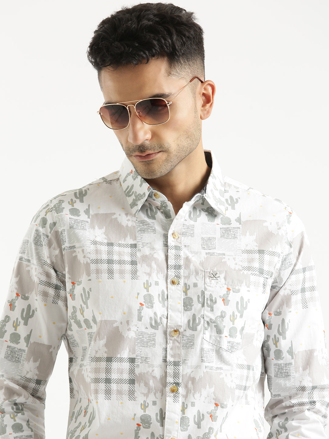 AOP Cacti Cotton Shirt