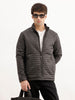 Solid Regular Fit Puffer Jacket | Black | WWJK6315F