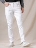 White And Cool Solid Jeans