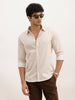 Classic Slim Fit AOP Shirt | Beige