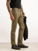 Solid Slim Fit Pleated Trouser | Olive | WTR0100SL5133W