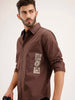 Regular Fit Placement Printed Shirt | Brown