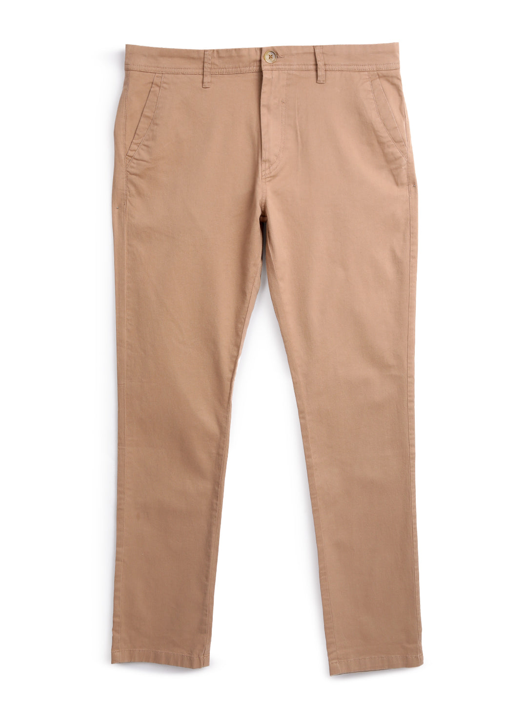 Khaki Twill Slim Fit Trouser