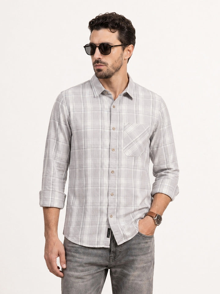 Regular Slim Fit Shirt | Grey