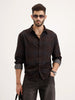 Comfort Fit Checkered Shirt | Black