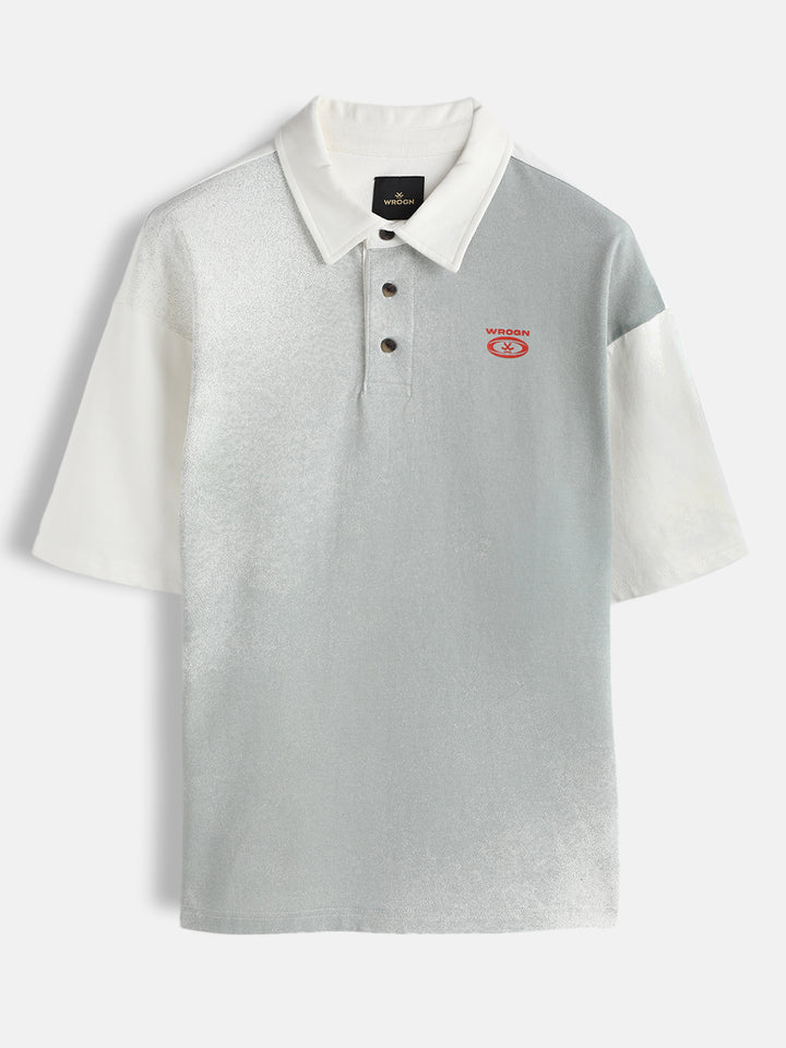 Spray Printed Oversized T-Shirt | Off White