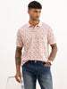 Slim Fit AOP Polo T-Shirt | Pink