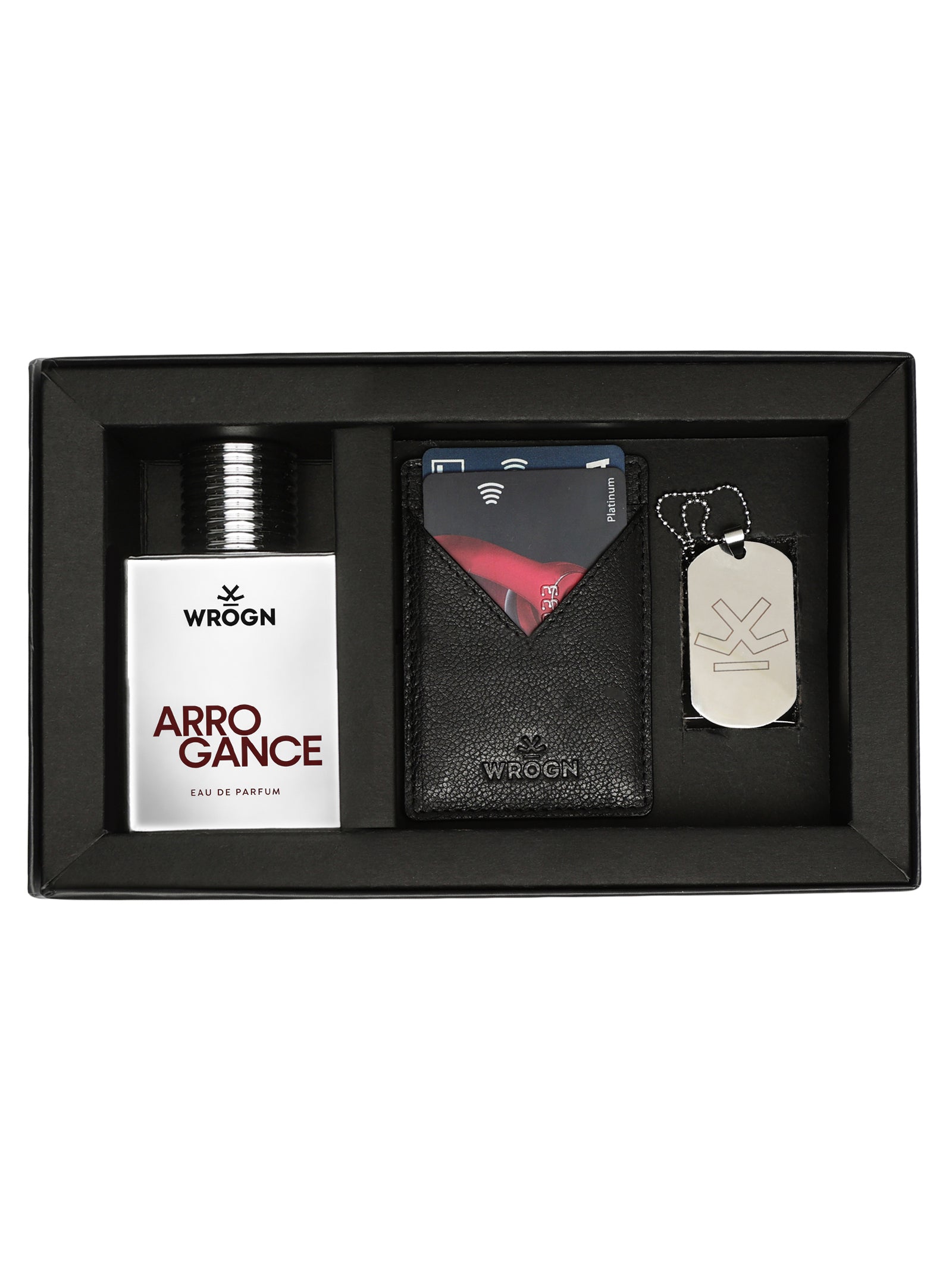 The Statement Gift Set - Perfume, Dog Tag & Card Holder Combo