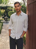Comfort Fit Checkered Shirt  | Grey