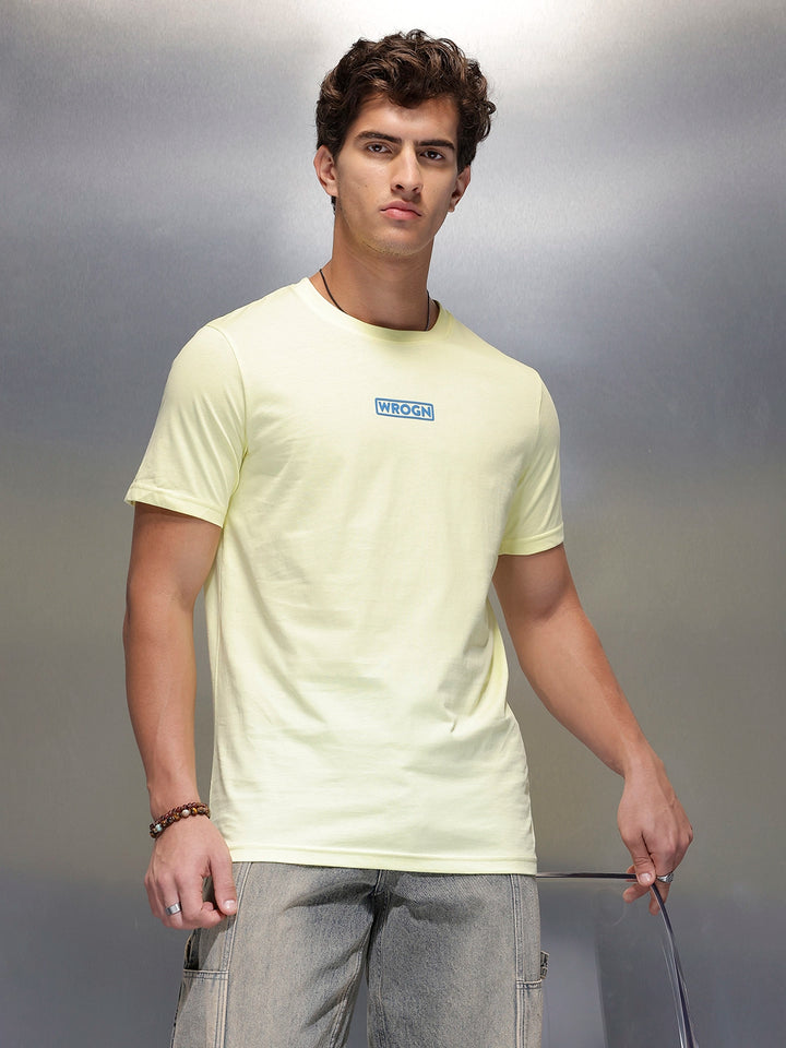 Solid Regular Fit T-Shirt   |  Light Green