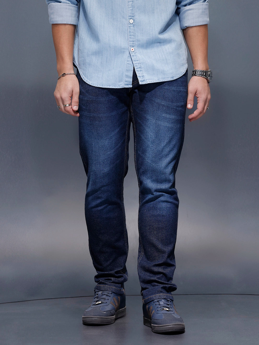 Casual Slim Fit Denim Jeans  | Blue