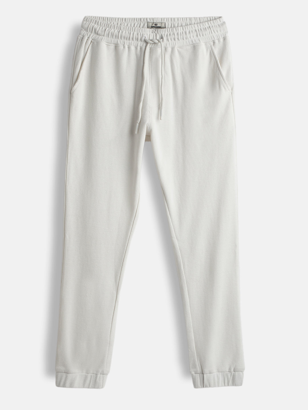 Solid Beige Regular Fit Jogger