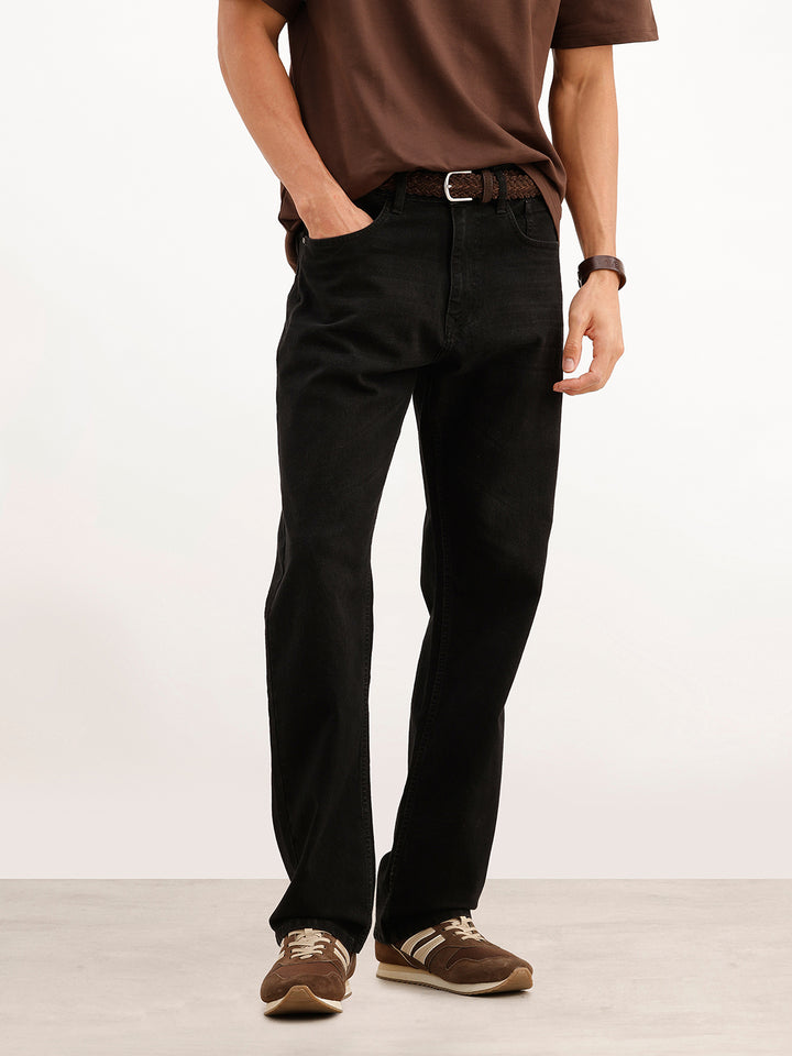Faded Anti Fit Denim Jeans | Black