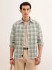Regular Fit Checkered Shirt | Green