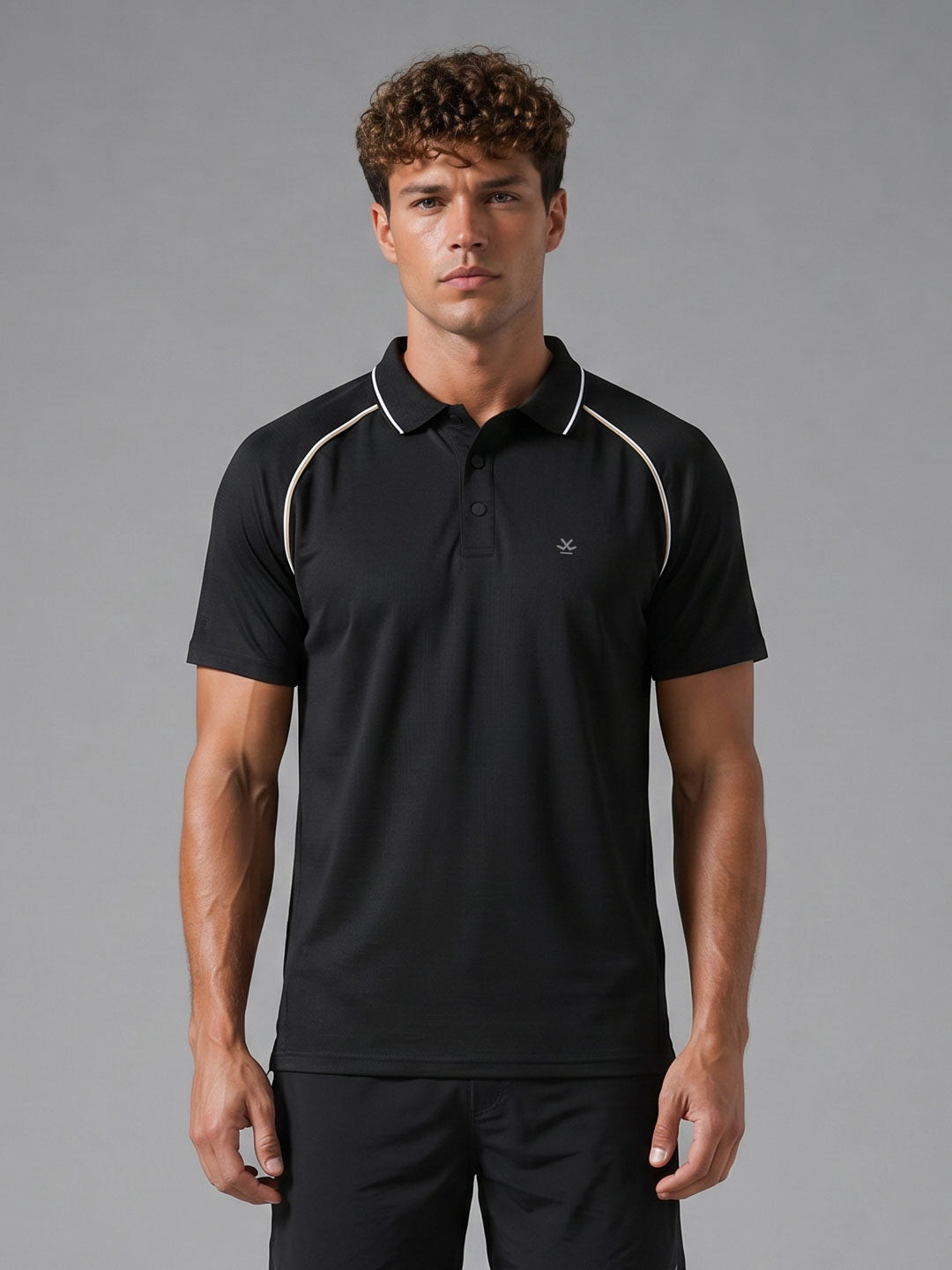 Nylon Active Polo | Active |  Black