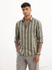 Classic Slim Fit Checkered Shirt | Olive