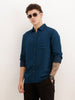 Solid Regular Fit Full Sleeve Shirt | Teal | WWSH9191F