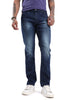 Blue Blend Straight Fit Jeans