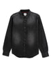 Black Twill Denim Shirt