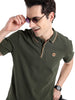 Olive Tipping Collar Polo