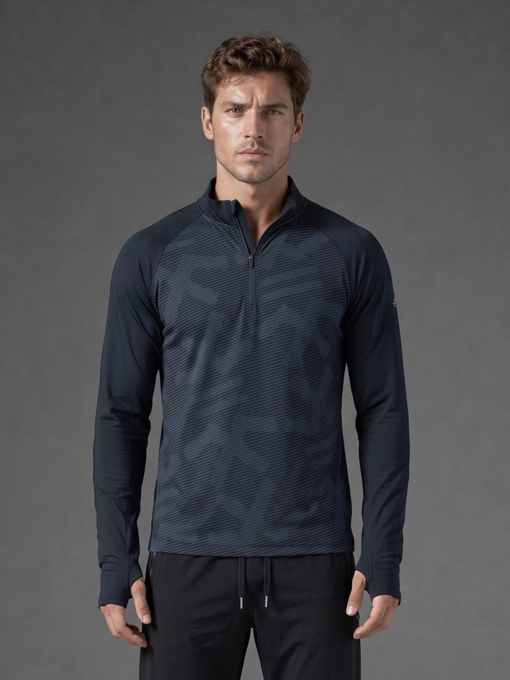 Quarter Zip Sweatshirt | Active |  Navy Blue