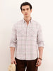 Regular Fit Double Pocket Checkered Shirt | Pink