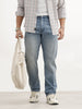 Faded Anti Fit Denim Jeans | Light Blue