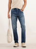 Slim Fit Faded Denim Jeans | Blue