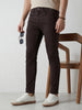 Solid Skinny Crop Denim Jeans | Brown