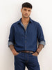 Classsic Slim Fit Denim Shirt | Blue