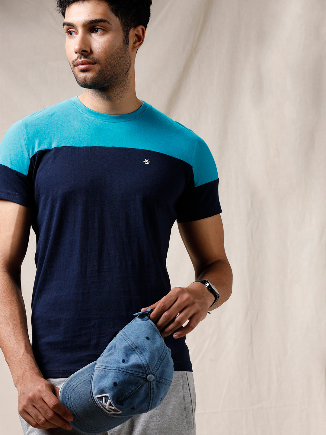 Slim Fit Colourblocked T-Shirt