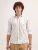 Slim Fit Striped Shirt | White