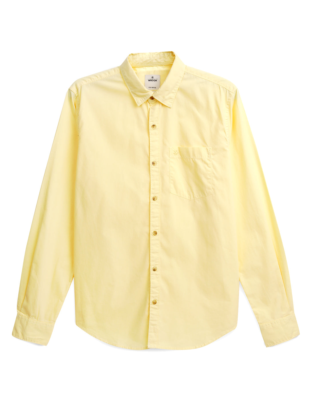 Yellow Poplin Classic Shirt