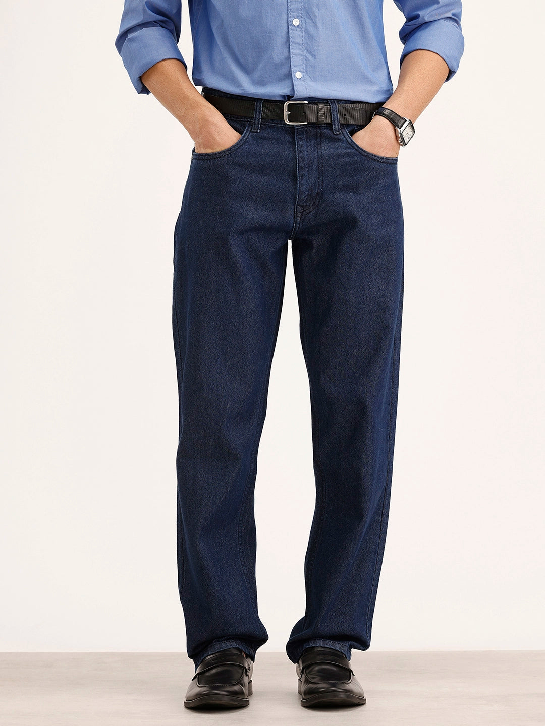 Anti Fit Denim Jeans | Dark Blue