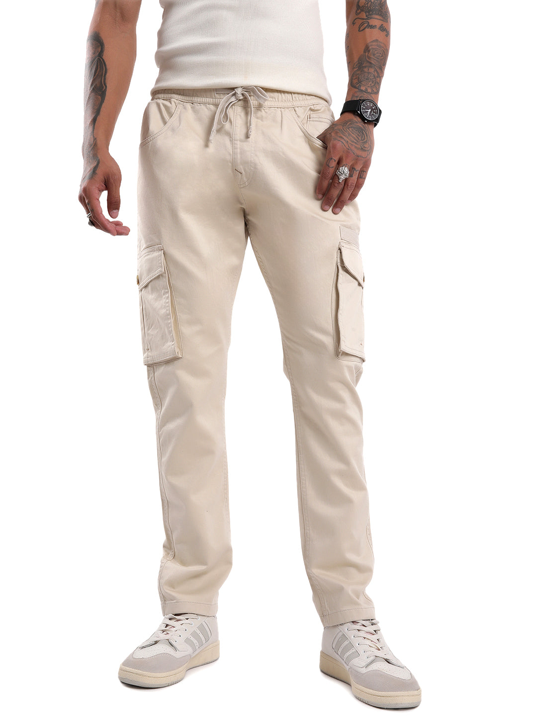 Light Beige Cargo Jogger