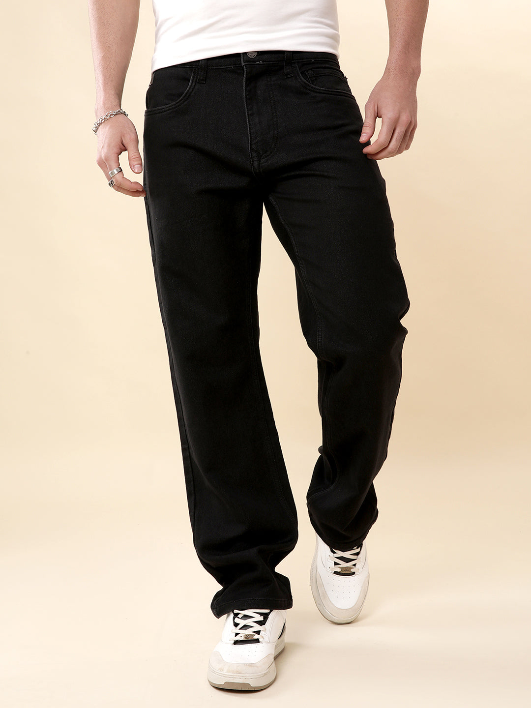 Premium Black Anti Fit Denim Jeans