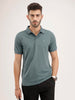 Solid Slim Fit Polo T-Shirt | Grey