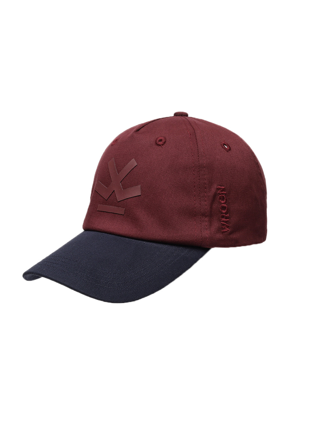 Maroon Block Baseball Cap