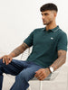 Regular Fit Tipping Collar Polo T-Shirt | Teal