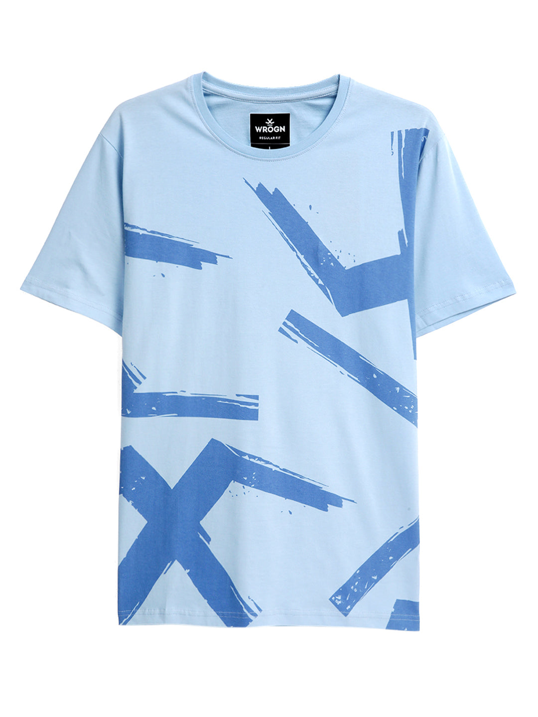 Wrogn Brush Strokes Crew Neck T-Shirt