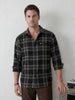 Classic Regular Fit Checkered Shirt | Black
