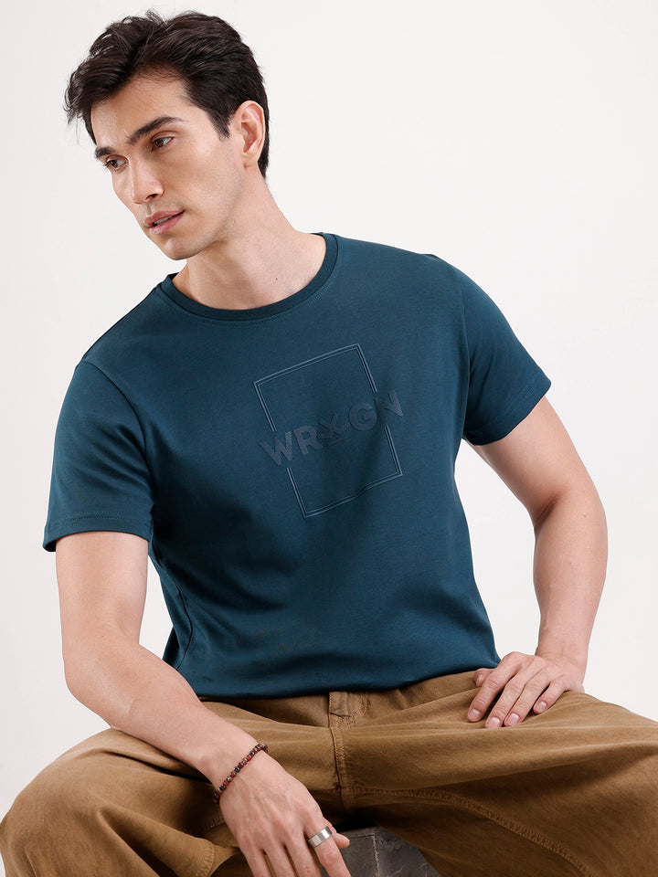 Solid HD Printed T-Shirt   |  Teal