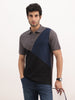 Classic Slim Fit Cut & Sew Polo T-Shirt | Dark Grey