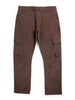 Dark Brown Peached Cargo Trousers