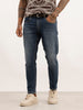 Washed Skinny Crop Fit Denim Jeans | Blue