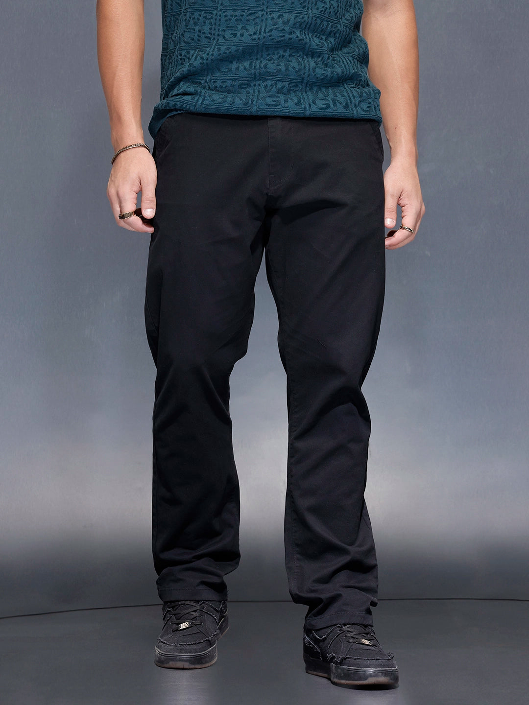 Everyday cotton trousers | Black